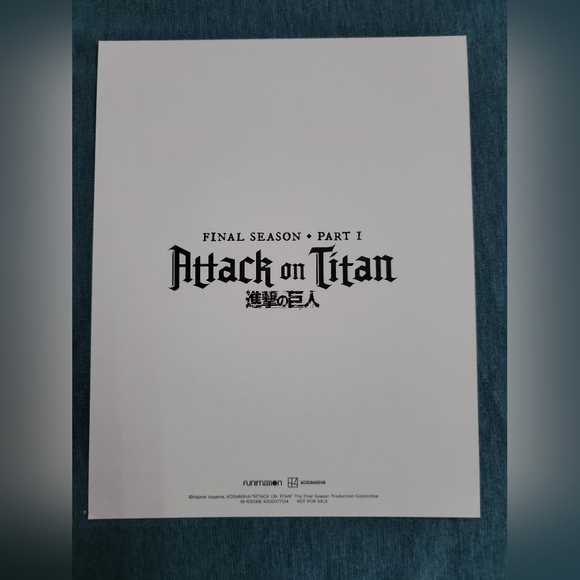 Set of 5 Attack on Titan Final Season Part 1 Art Cards - Picture 9 of 11